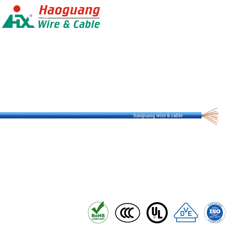 UL AWM 1007 PVC ສນວນກັນໄຟຟ້າ RoHS Single Core Cable Hook-up